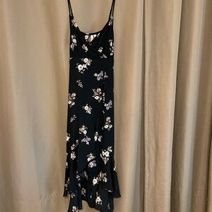 Black flower dress